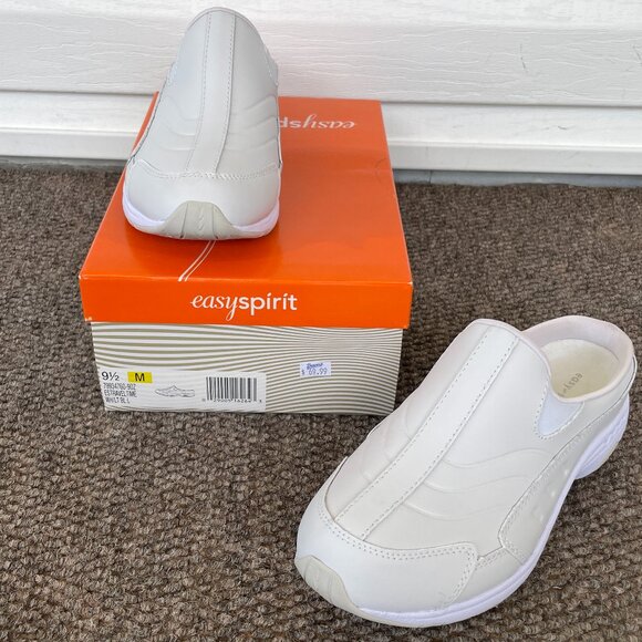 Women's EASY SPIRIT Traveltime Mule White 9.5M - Picture 1 of 10